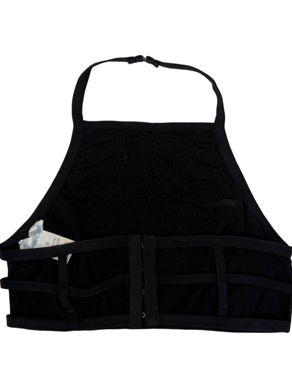 I Heart Raves 2 Piece Black Holographic Caged Halter Top & Bottoms Set| Festival - Picture 11 of 16